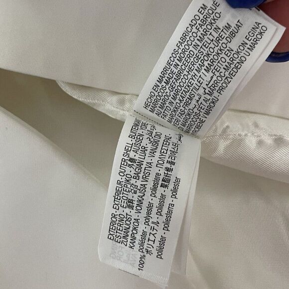 Zara Womens Tuxedo Blazer Suit XL White Satin Lapels Single Breast 2389/198 NWT - Picture 10 of 16